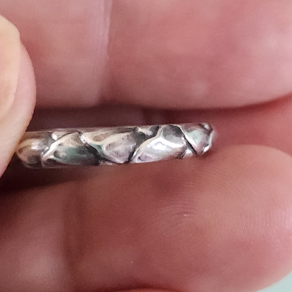 Georg Jensen Stacking Ring , 28A,  Sterling Silver, Size 6.5, vintage - Picture 7 of 8